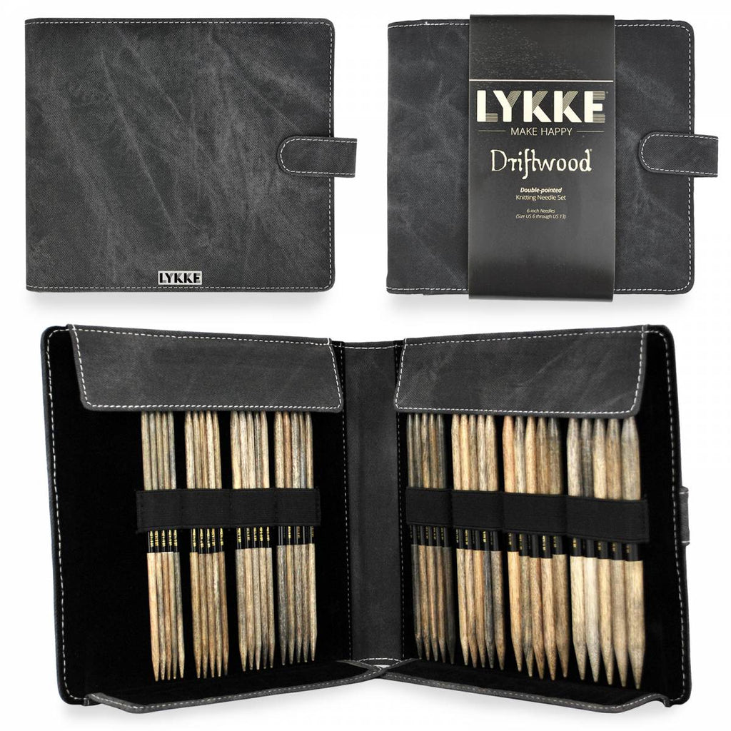 LYKKE - Indigo 6 Double-Pointed Knitting Needle Set US 6-13