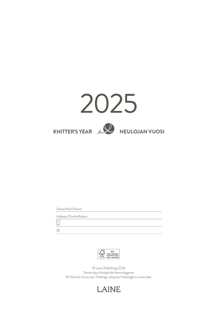 Knitter's Year 2025 by Laine - The Needle Store