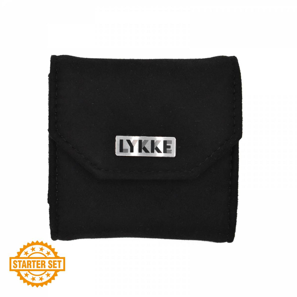 LYKKE Colour 9cm (3.5") Interchangeable Needle Starter Set - Black Denim Case - The Needle Store