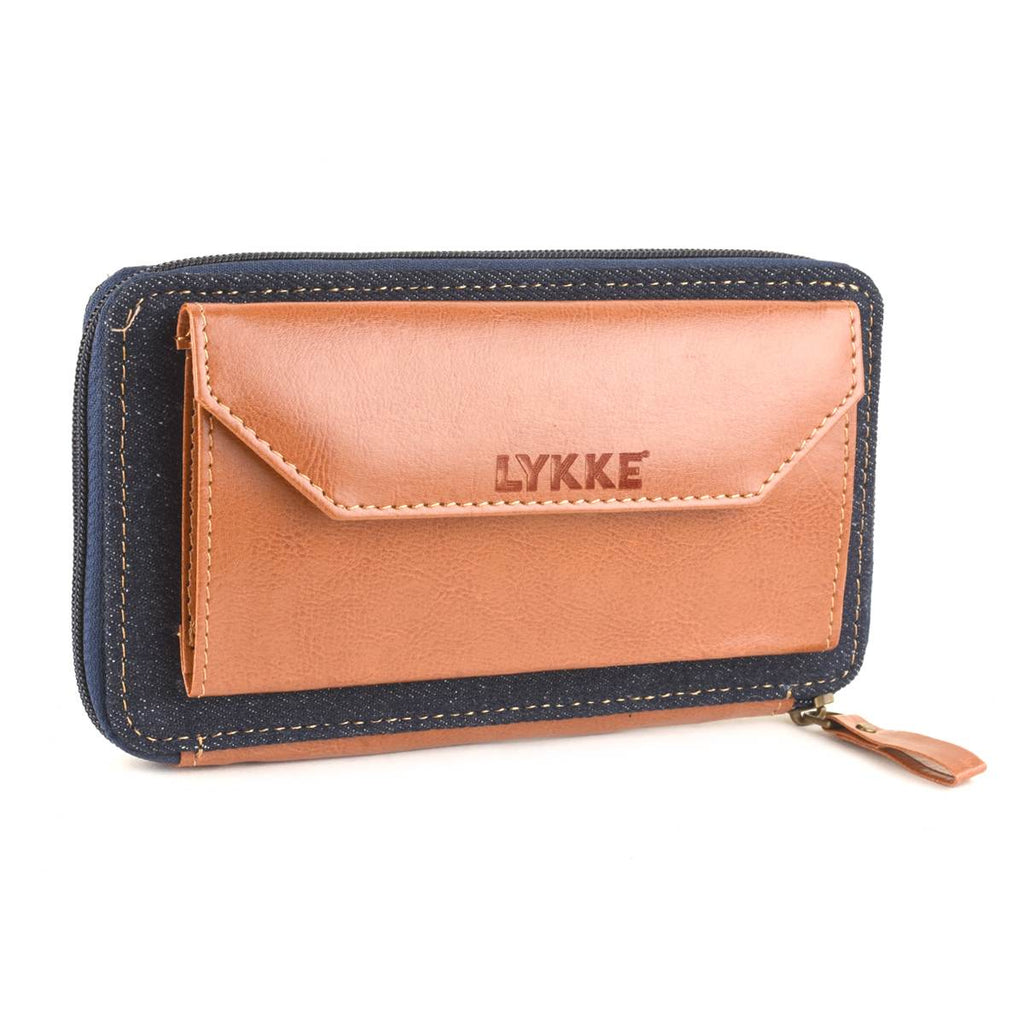 LYKKE Oxford - Denim & Vegan Leather Small Interchangeable Needle Case - The Needle Store