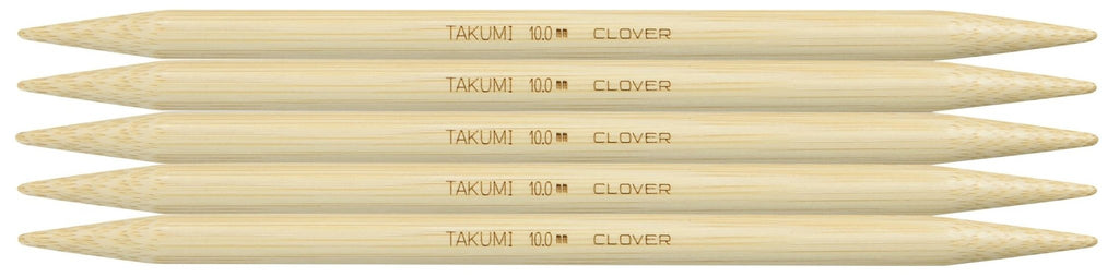 Clover 5” Size 8 Bamboo Double Point Knitting Needle Set 5ct by Clover
